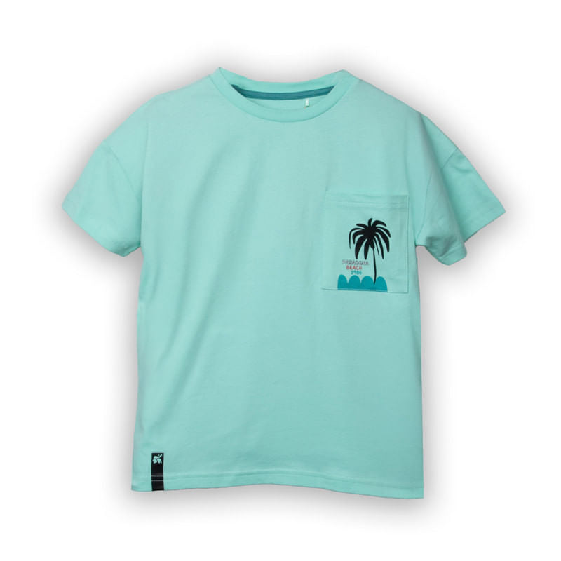 Polera Niño Turquesa / Coral