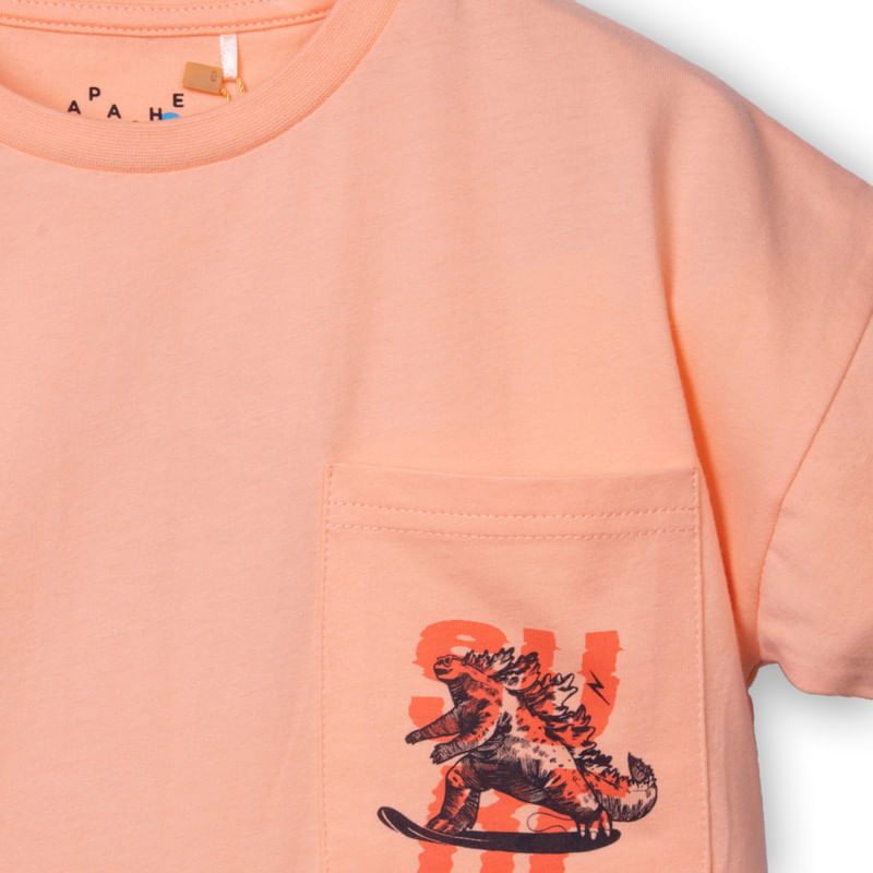 Polera Niño Turquesa / Coral
