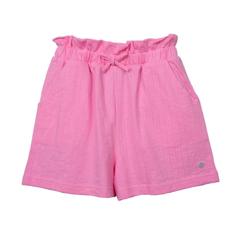 Short Niña Rosado / Turquesa