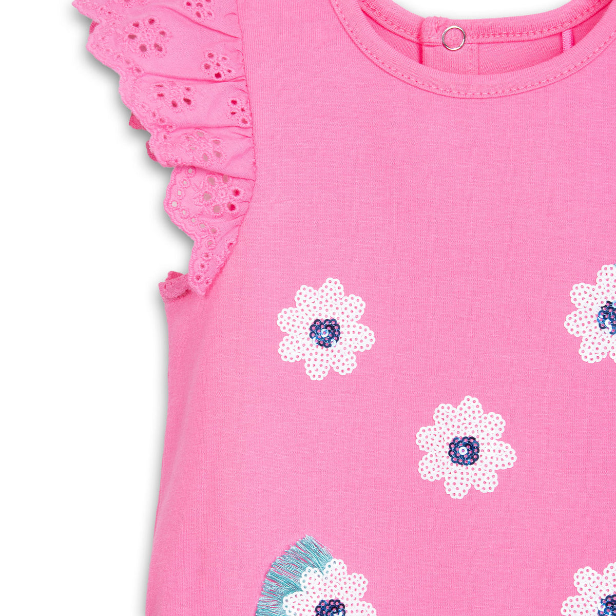 Polera Bebé Niña Coral / Fucsia