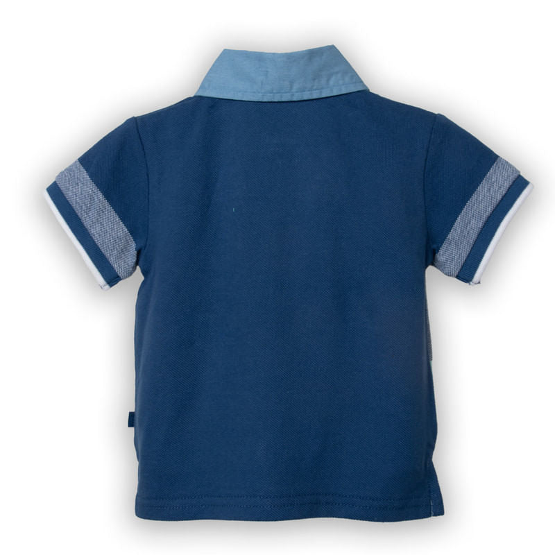 Polera Bebé Niño Azul Marino / Verde