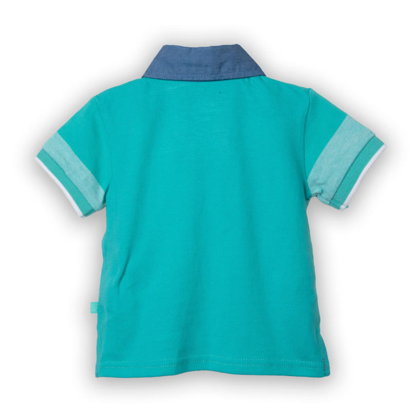 Polera Bebé Niño Azul Marino / Verde