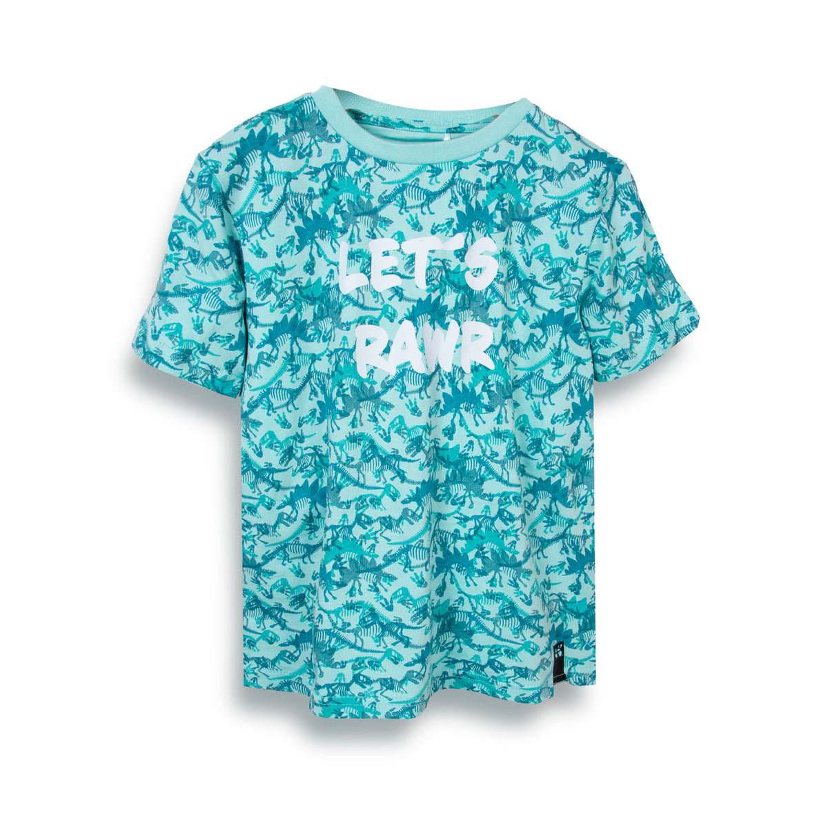 Polera Niño Gris Melange / Verde