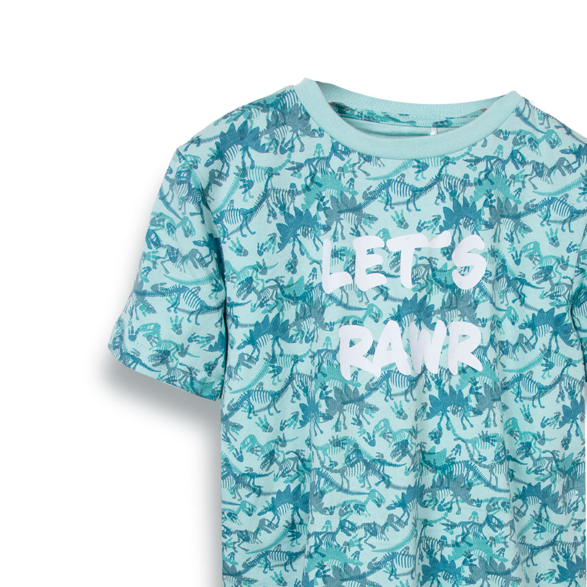 Polera Niño Gris Melange / Verde