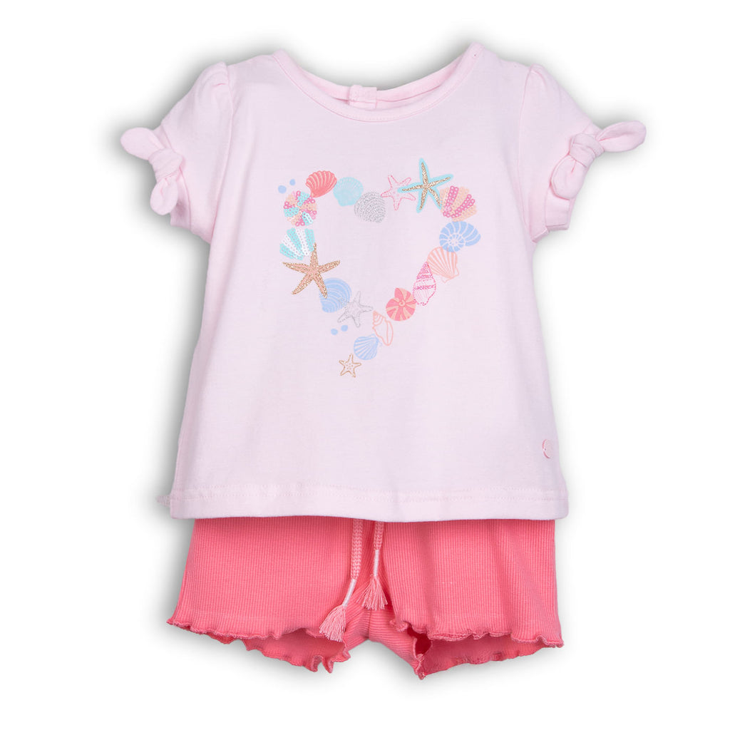 Conjunto Bebé Niña Rosado / Verde