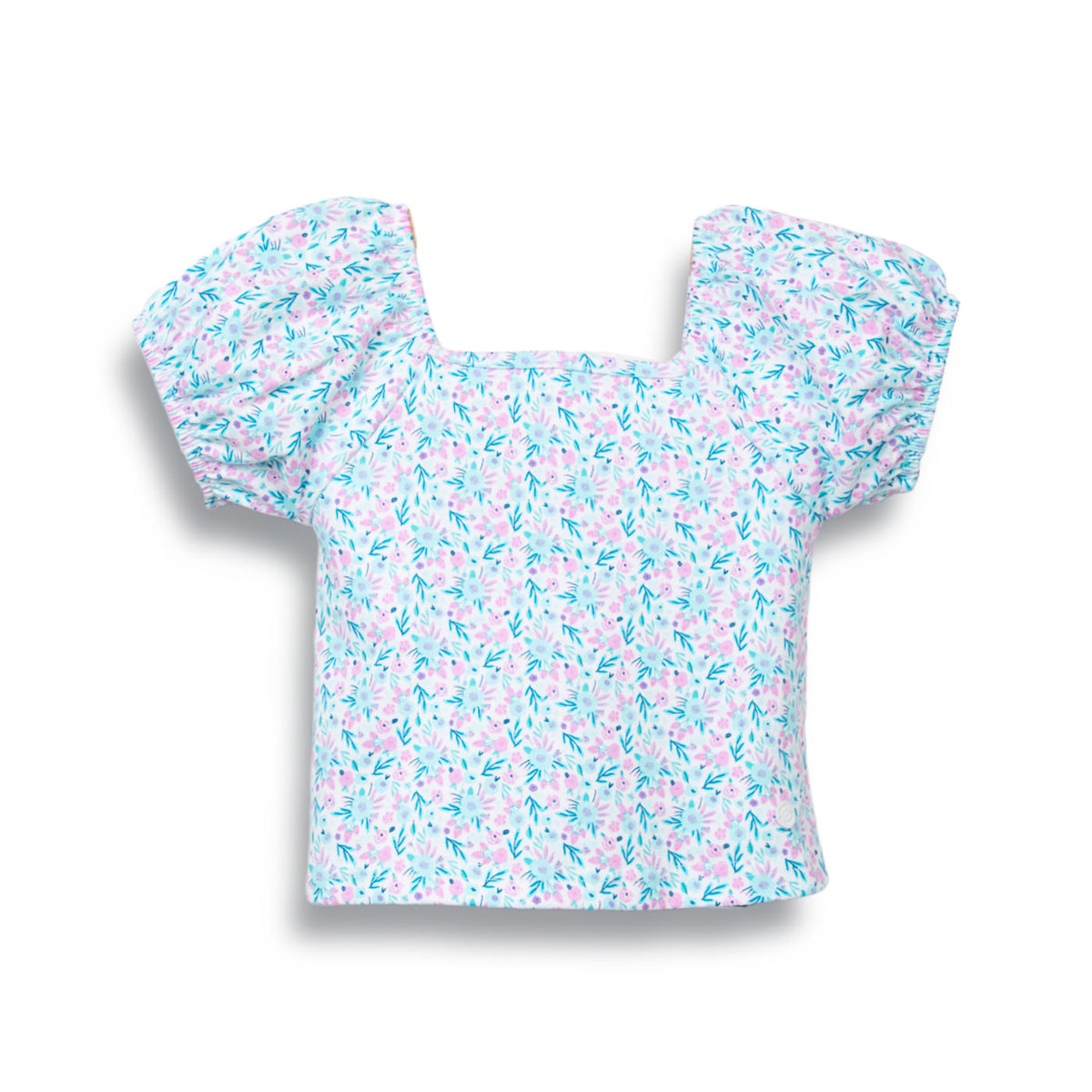 Polera Bebé Niña Celeste / Damasco