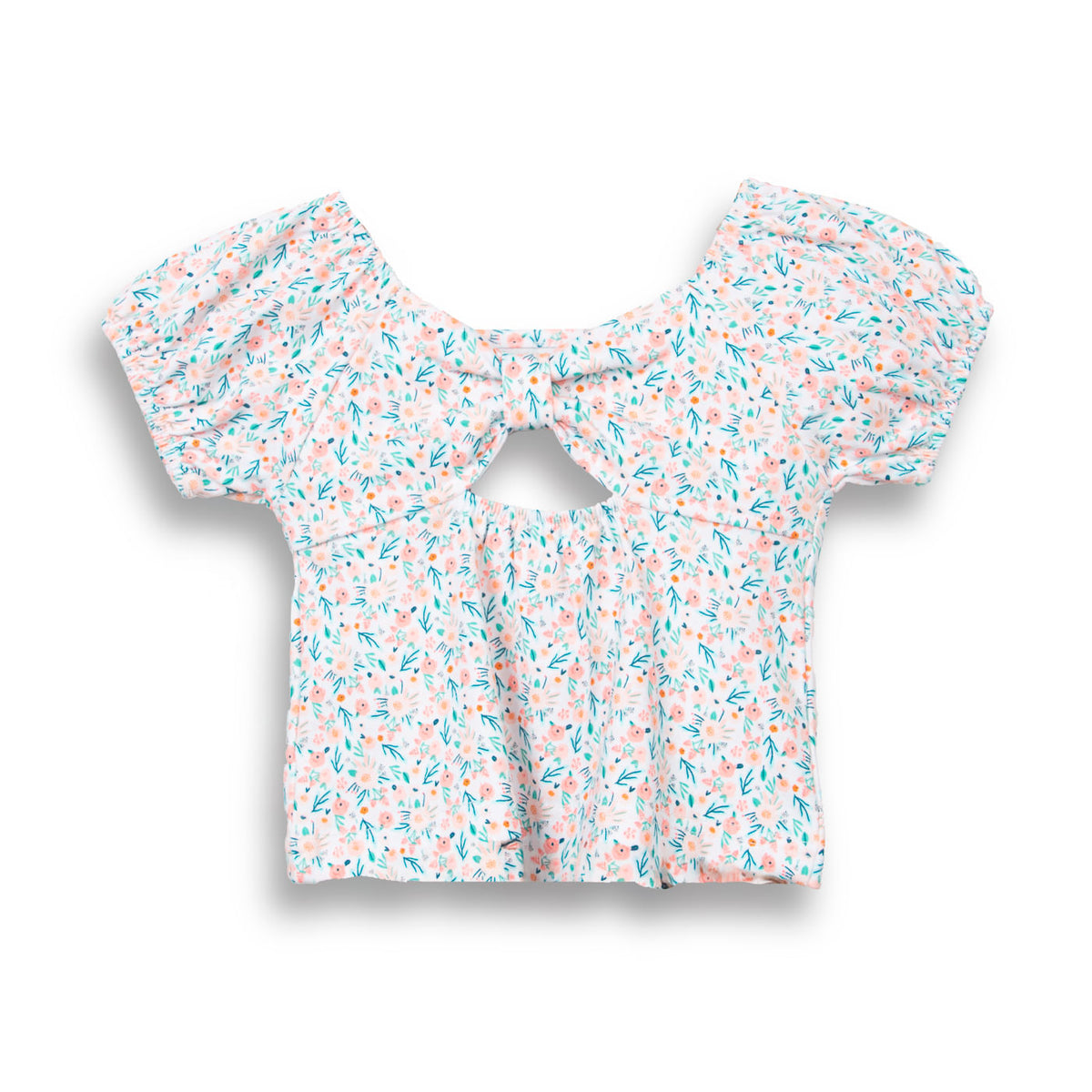 Polera Bebé Niña Celeste / Damasco