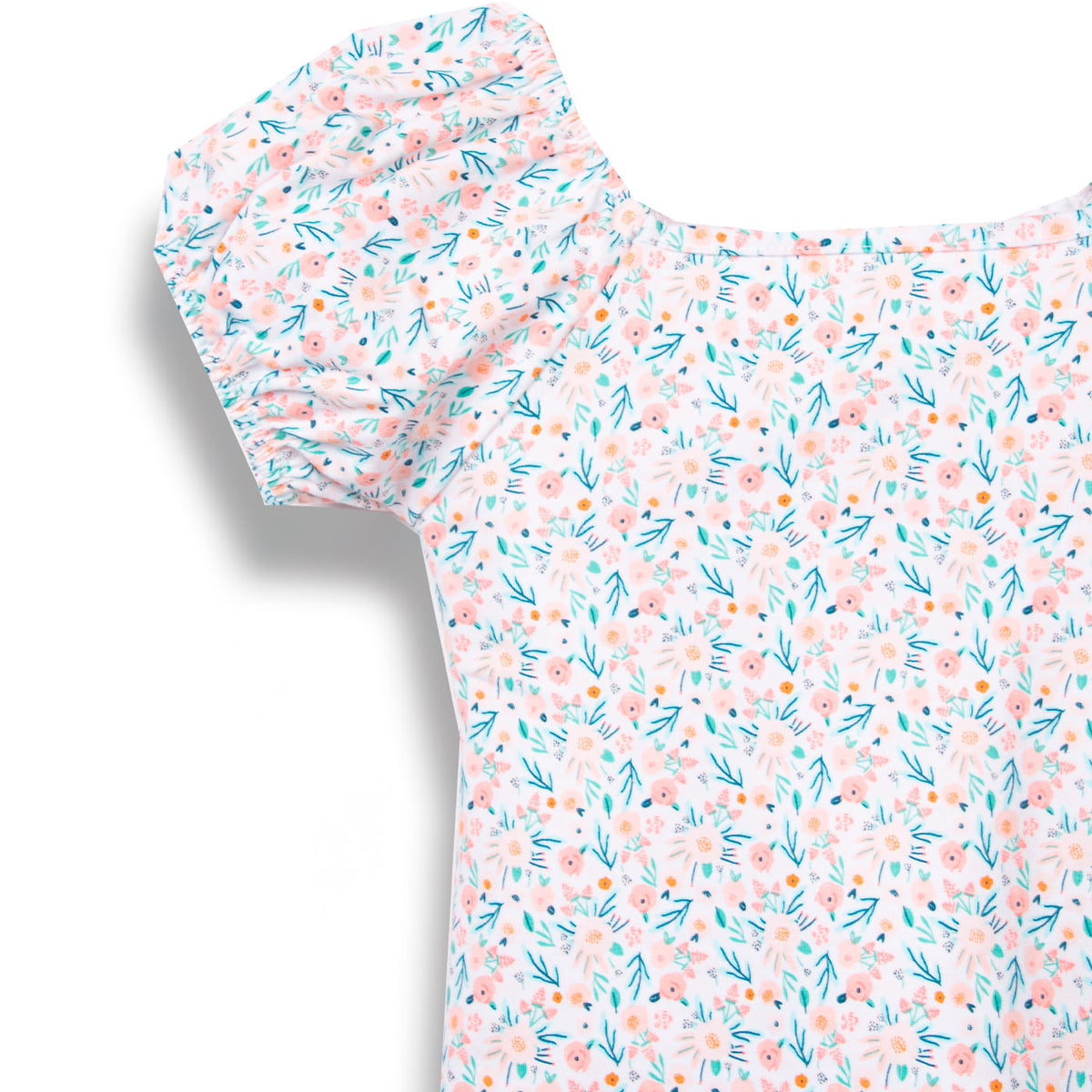 Polera Bebé Niña Celeste / Damasco