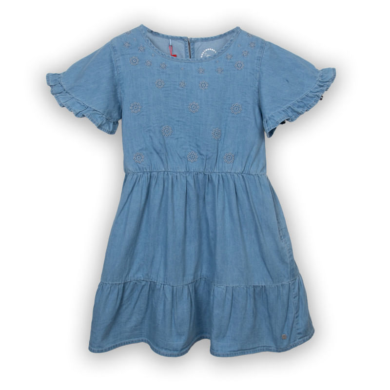 Vestido Niña Celeste / Denim