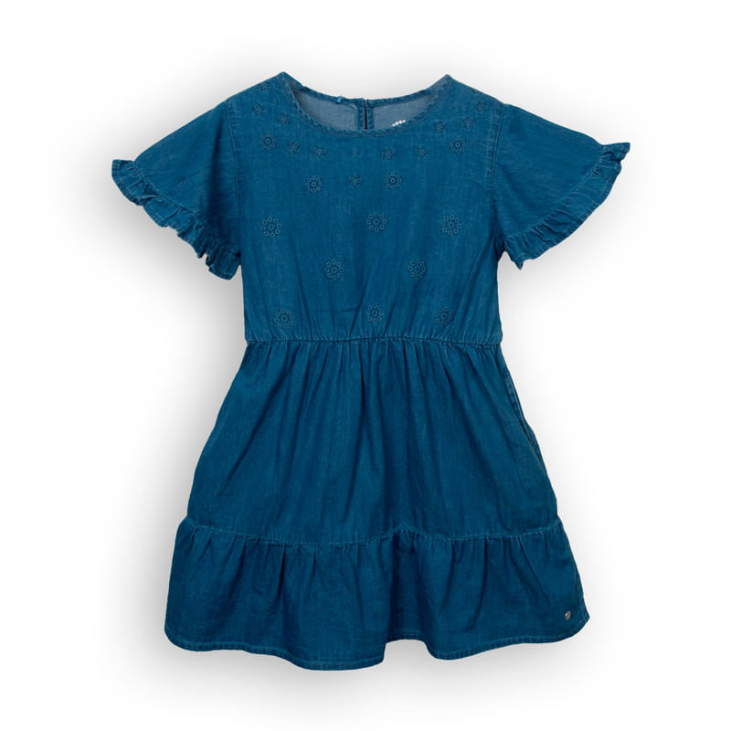 Vestido Niña Celeste / Denim