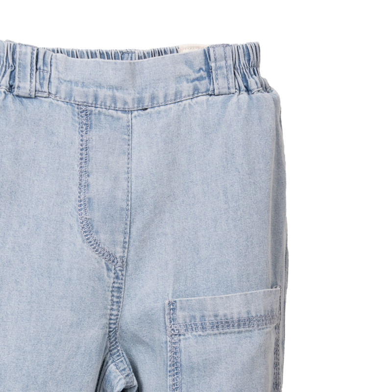 Pantalón Bebé Niña Celeste / Rosado