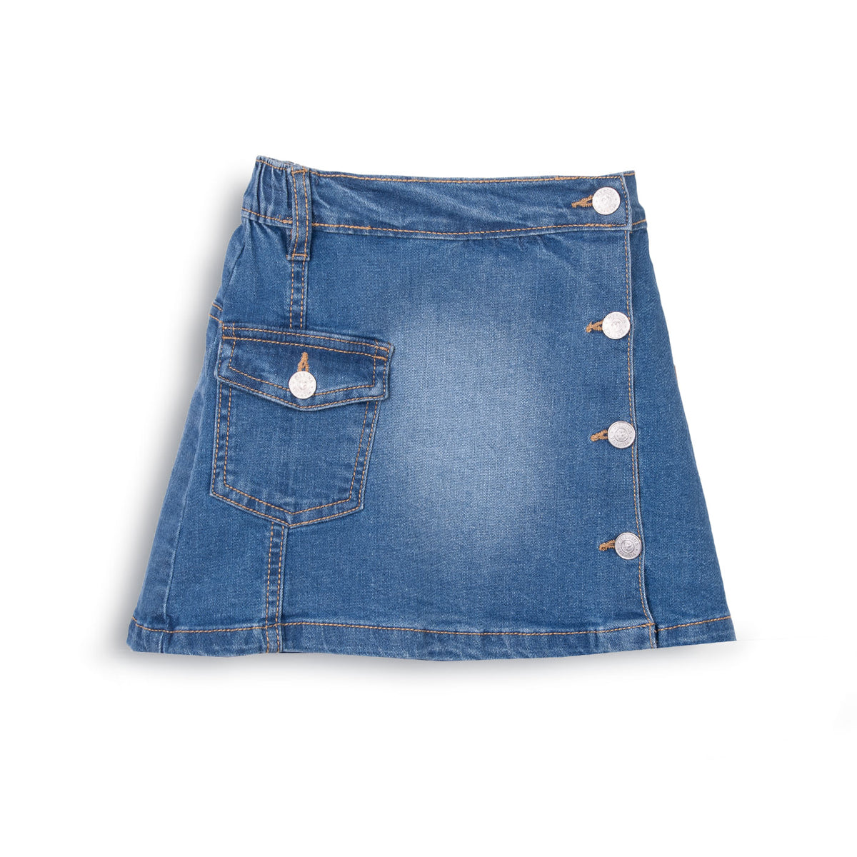 Falda Niña Arena / Denim
