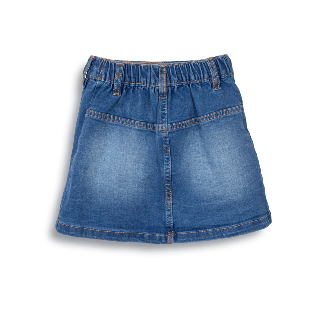 Falda Niña Arena / Denim