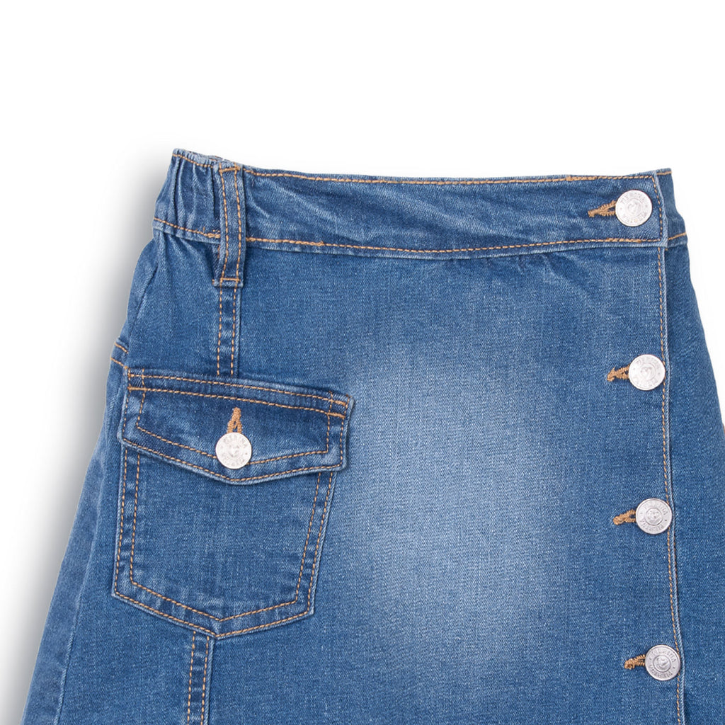 Falda Niña Arena / Denim