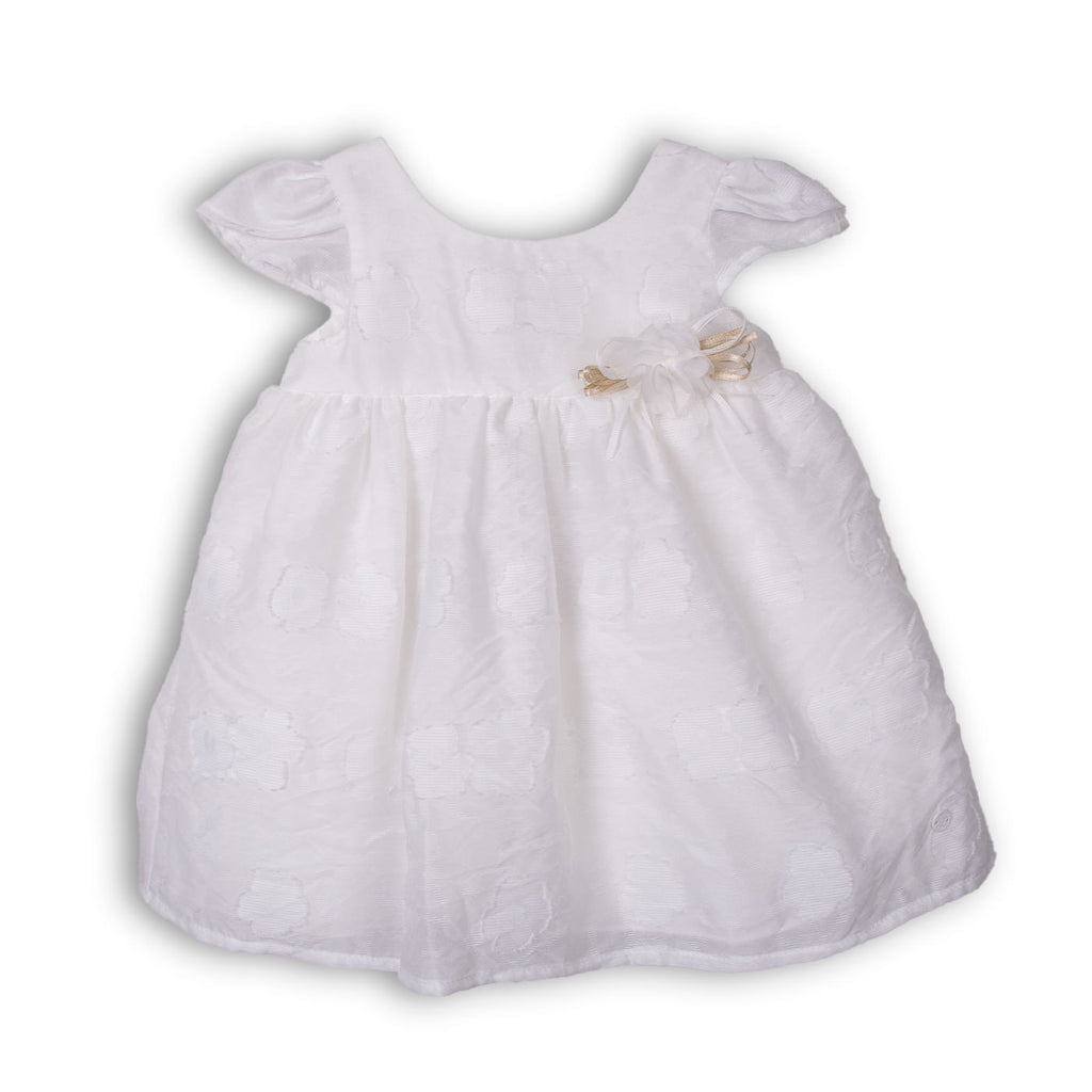 Vestido Bebé Niña Crudo / Rojo
