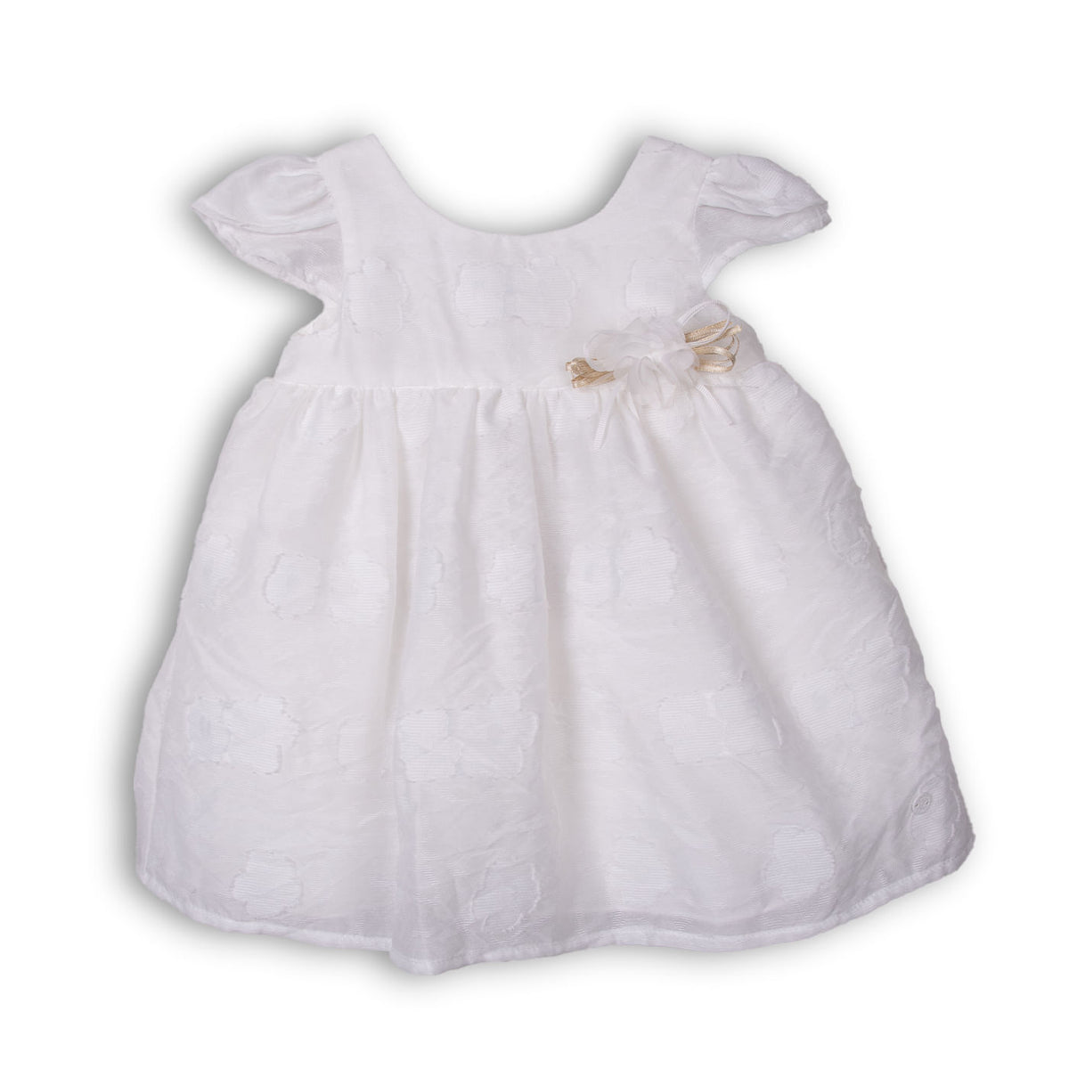 Vestido Bebé Niña Crudo / Rojo