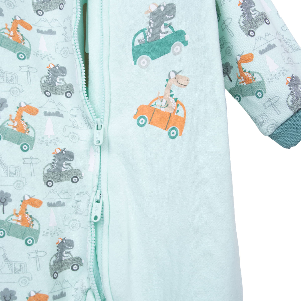 Pijama Bebé Niño Enterito Dino Brilla en la Oscuridad Azul