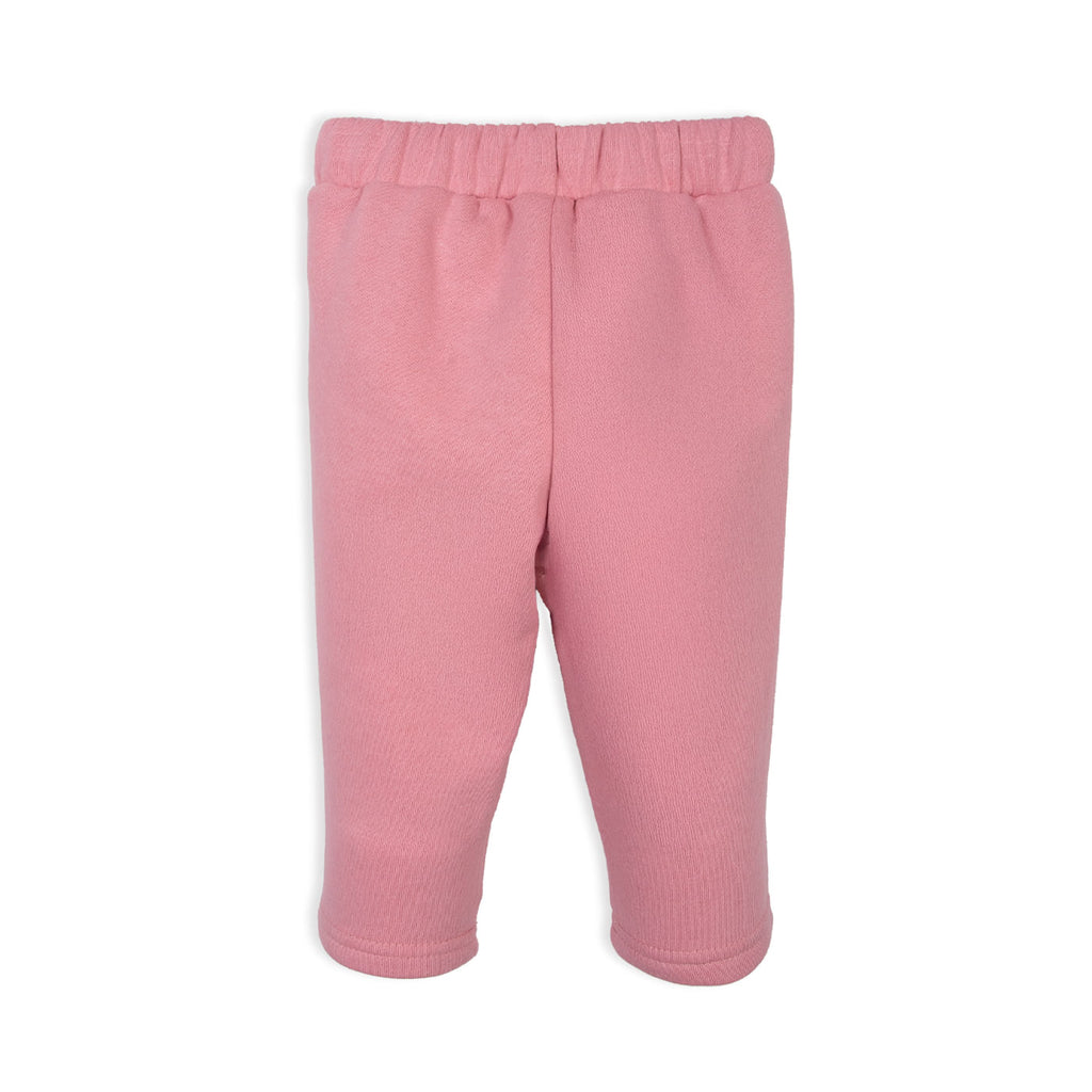 Pantalón Buzo Bebé Niña Cintura Elasticada Ciruela / Rosado