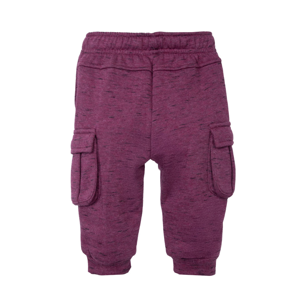 Pantalón Buzo Bebé Niño Cargo Azul / Burdeo