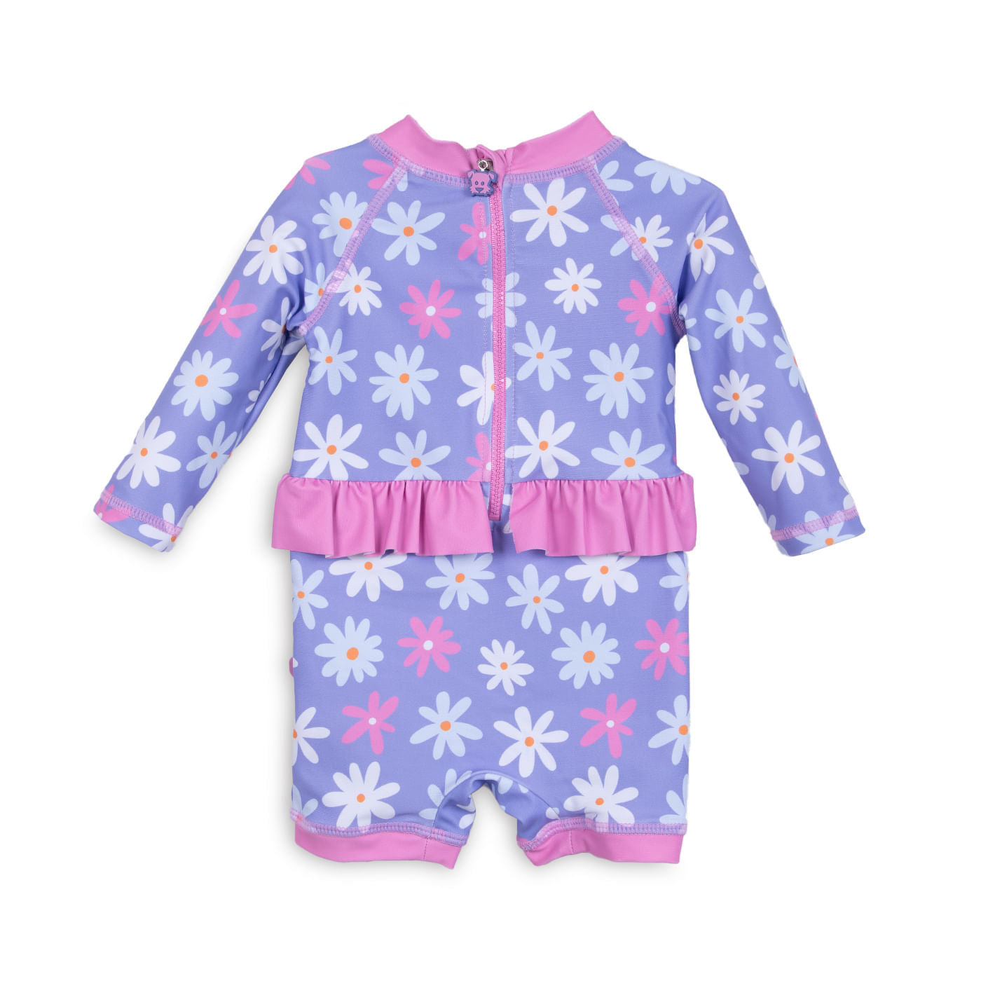 Set Traje de Baño y Gorro Bebé Niña Protección UV Lavanda