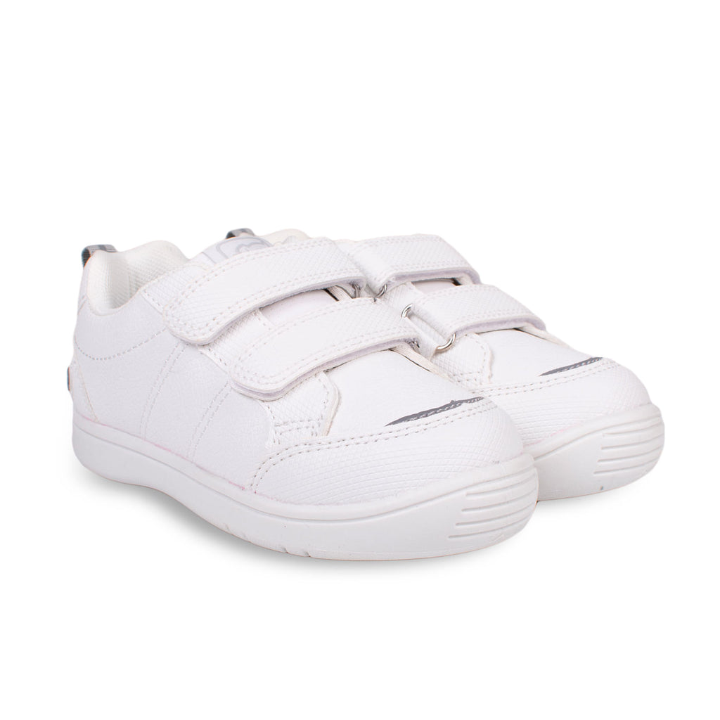 Zapatillas Blanco Unisex Escolar Doble Velcro