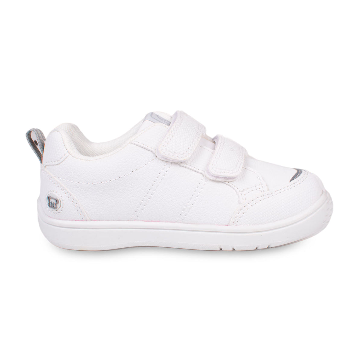 ZAPATILLAS BLANCO UNISEX ESCOLAR DOBLE VELCRO