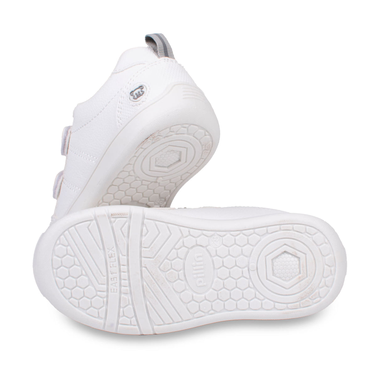 Zapatillas Blanco Unisex Escolar Doble Velcro