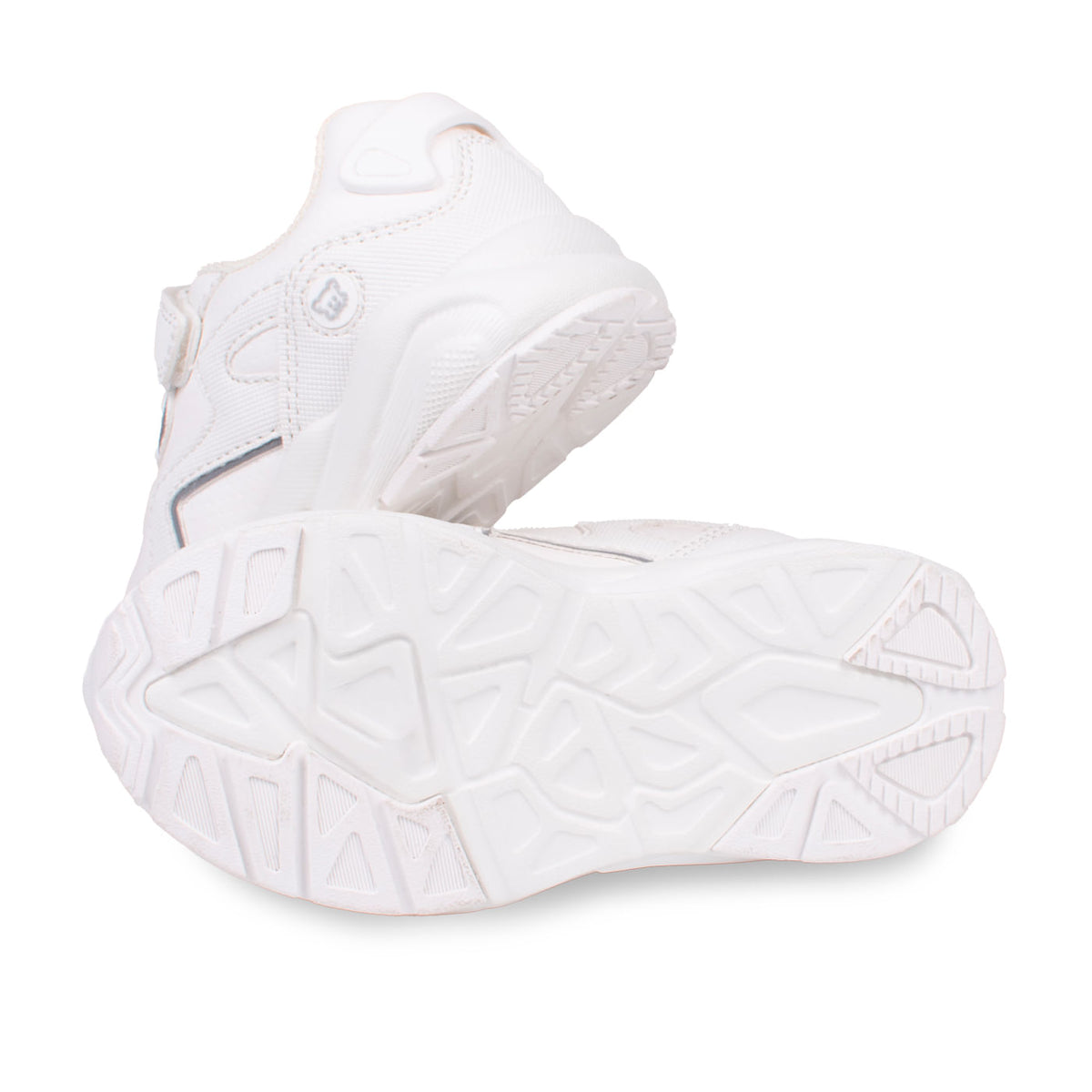 Zapatilla Escolar Unisex Deportiva con Velcro Blanco