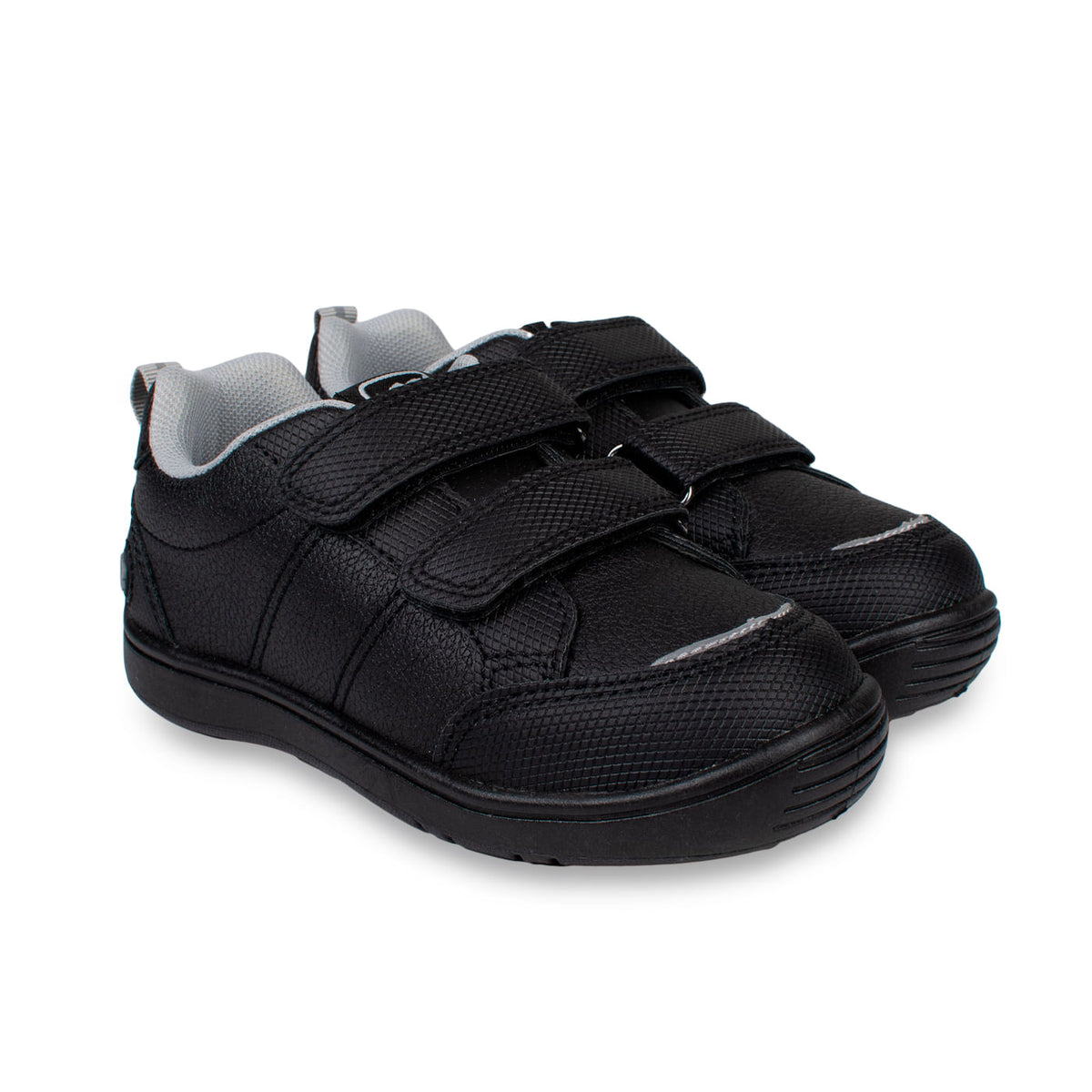 Zapatillas Negro Unisex Escolar Doble Velcro