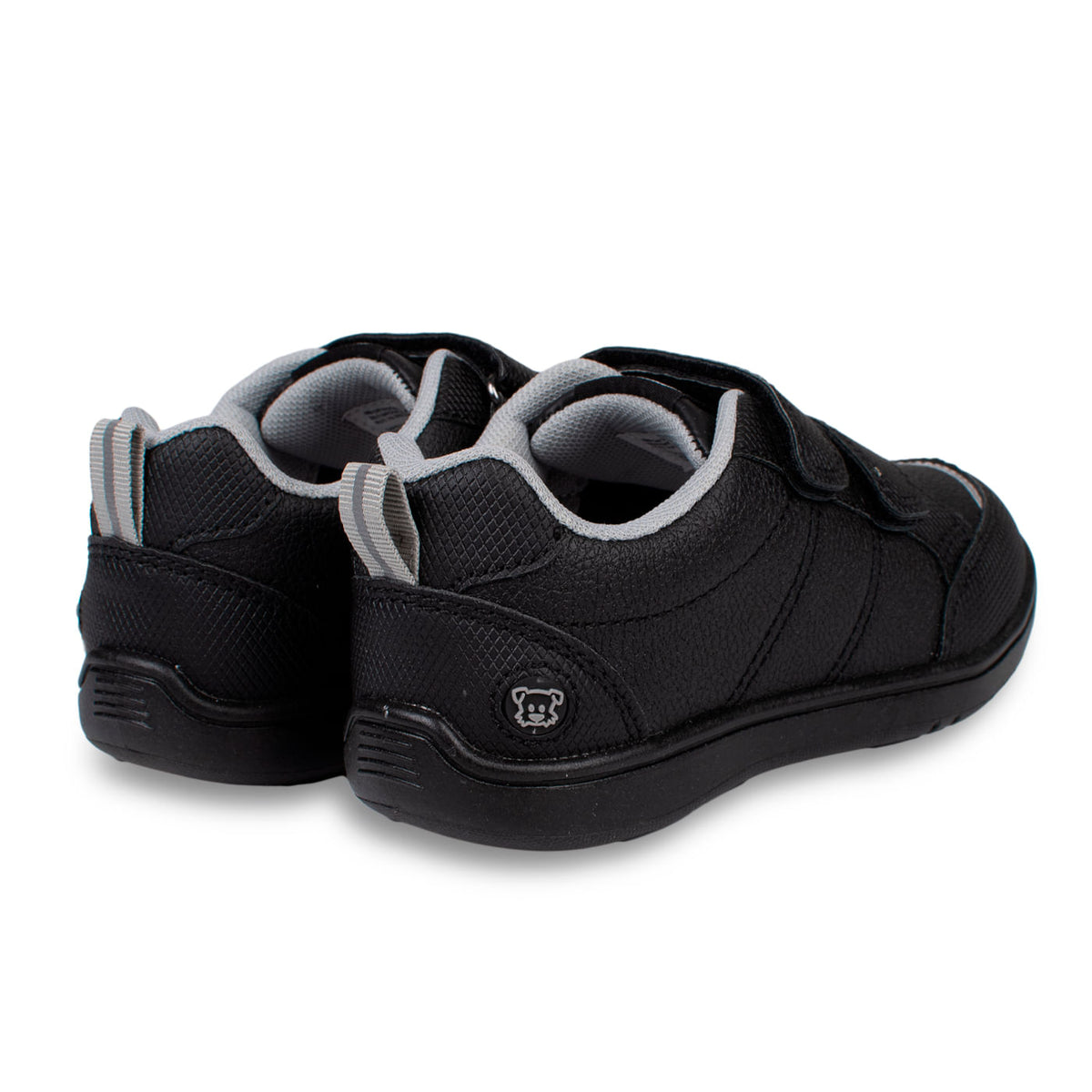 Zapatillas Negro Unisex Escolar Doble Velcro