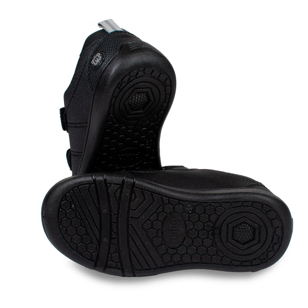 Zapatillas Negro Unisex Escolar Doble Velcro