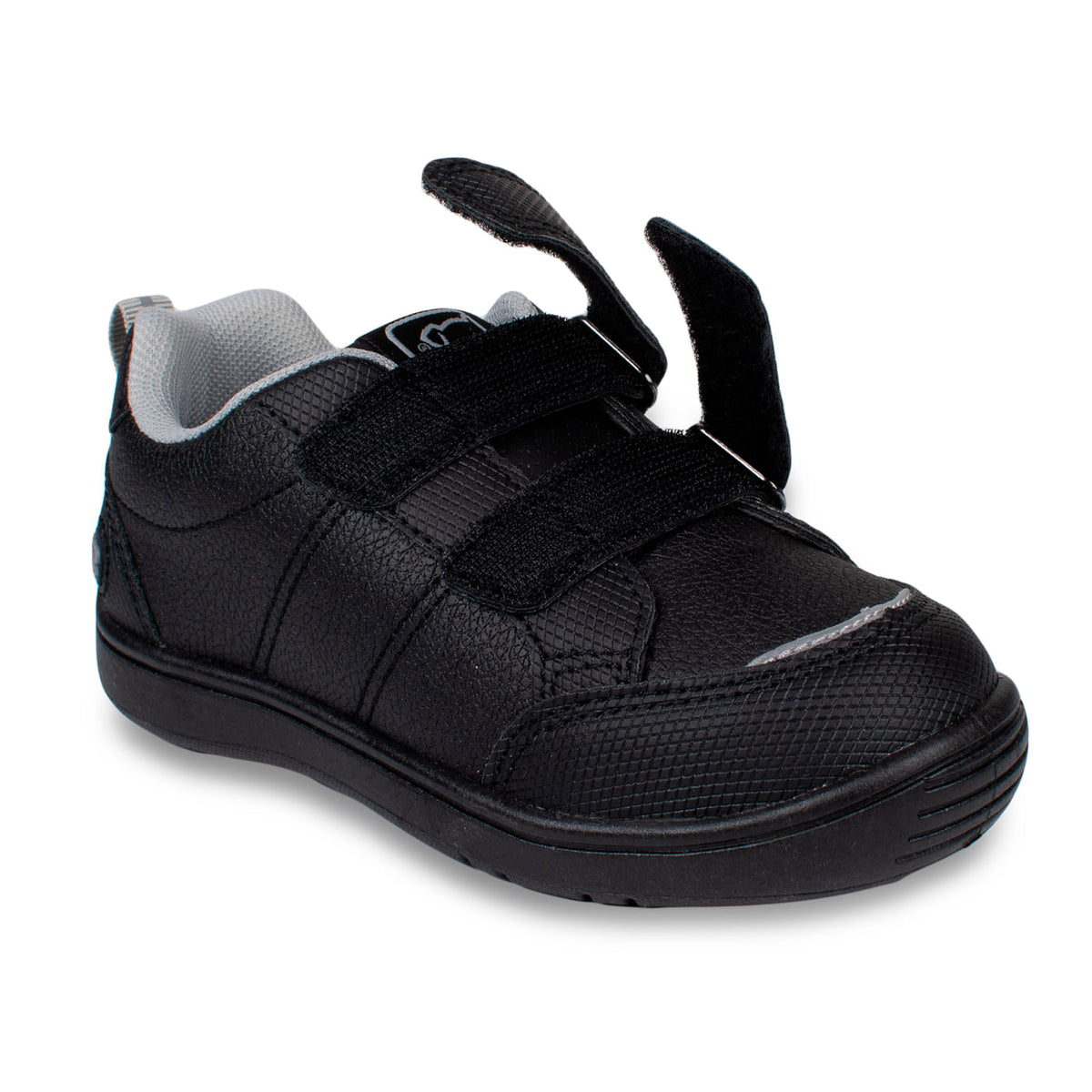 ZAPATILLAS NEGRO UNISEX ESCOLAR DOBLE VELCRO