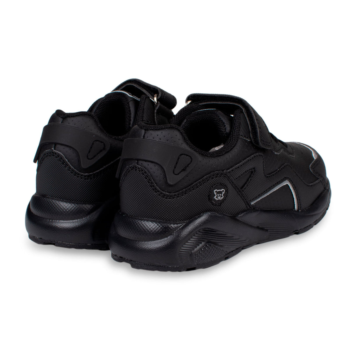 Zapatilla Escolar Unisex Deportiva con Velcro Negro