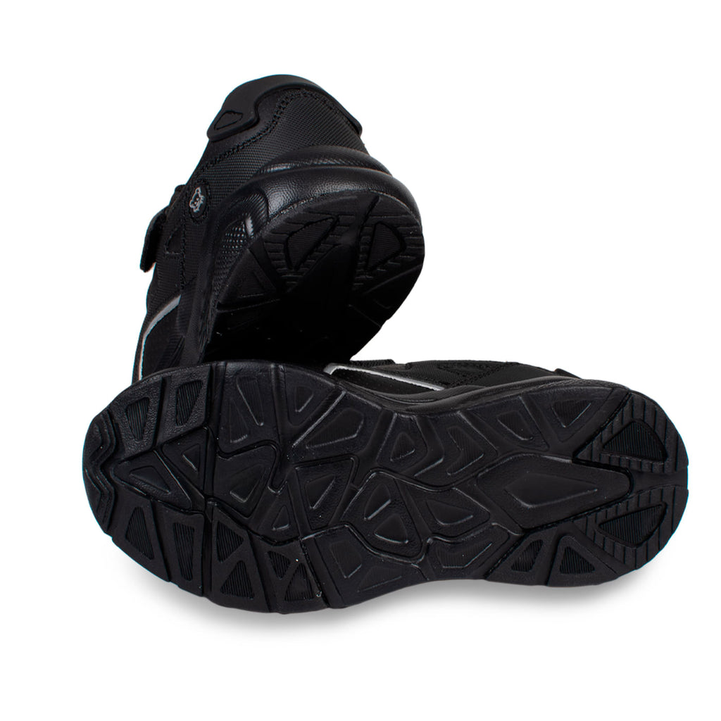 Zapatilla Escolar Unisex Deportiva con Velcro Negro