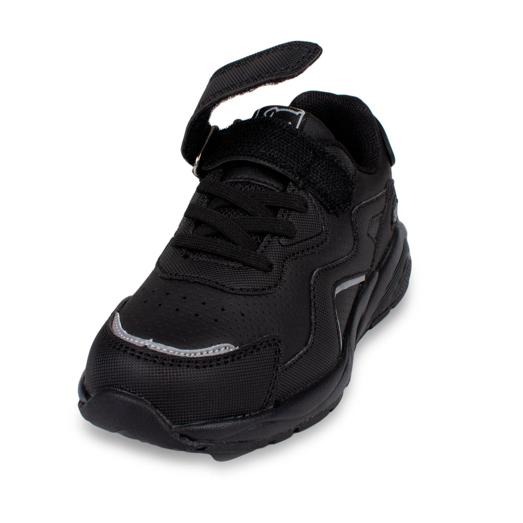 Zapatilla Escolar Unisex Deportiva con Velcro Negro