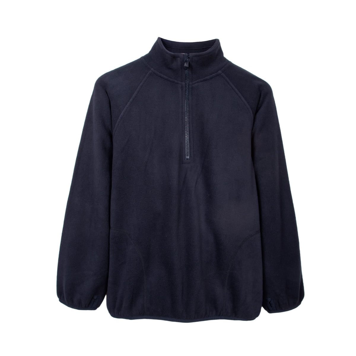 Polerón Polar Unisex Escolar con Cierre Azul Marino