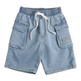 BERMUDA CARGO DENIM CELESTE NINO