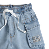 BERMUDA CARGO DENIM CELESTE NINO
