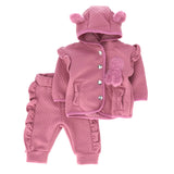 BUZO PALO ROSA CON VUELOS