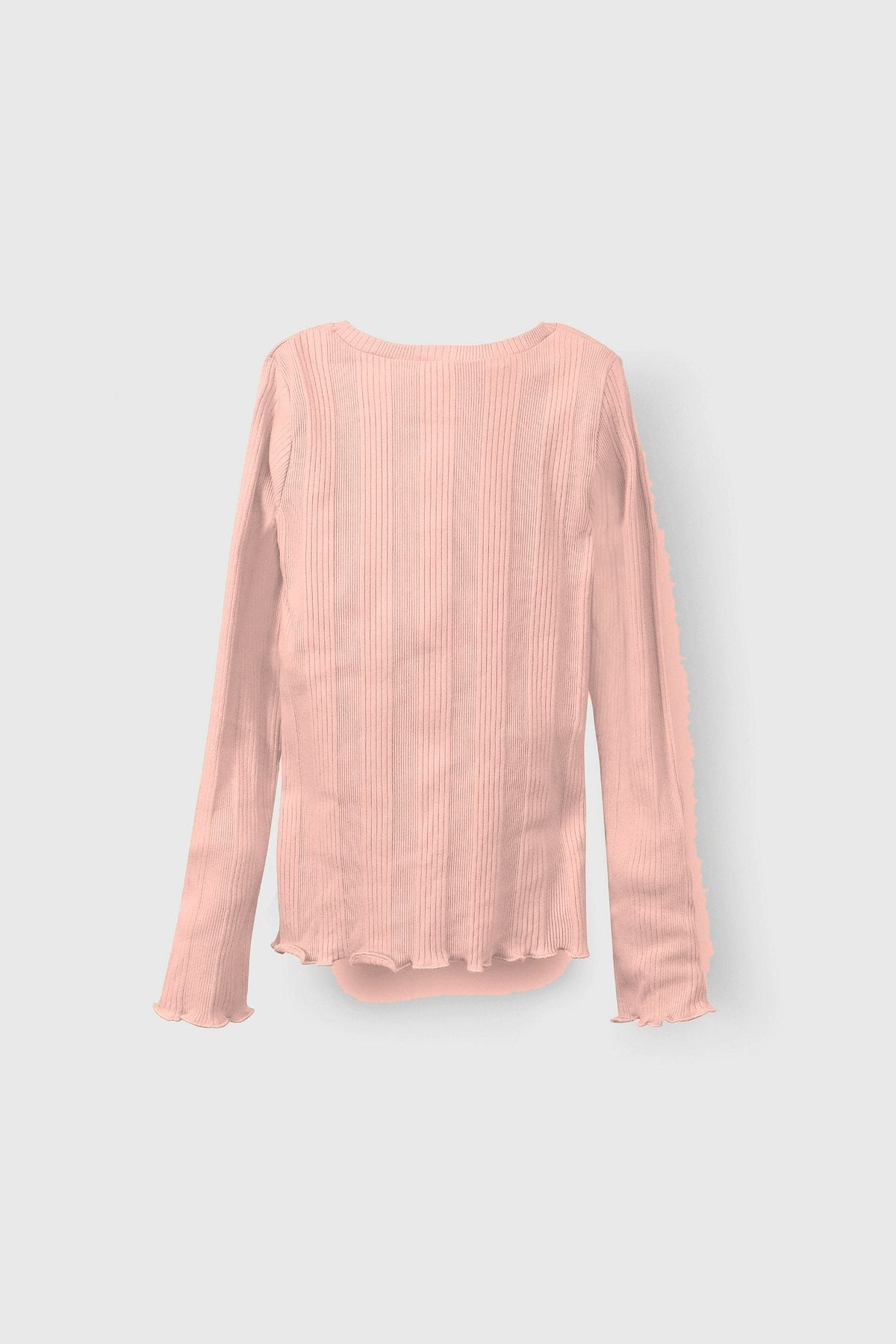 Polera K1 Girl Canalé Rosado espalda