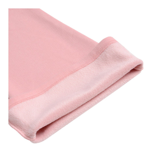 Calza Palazzo Niña Negro / Rosado Algodón I26MPK