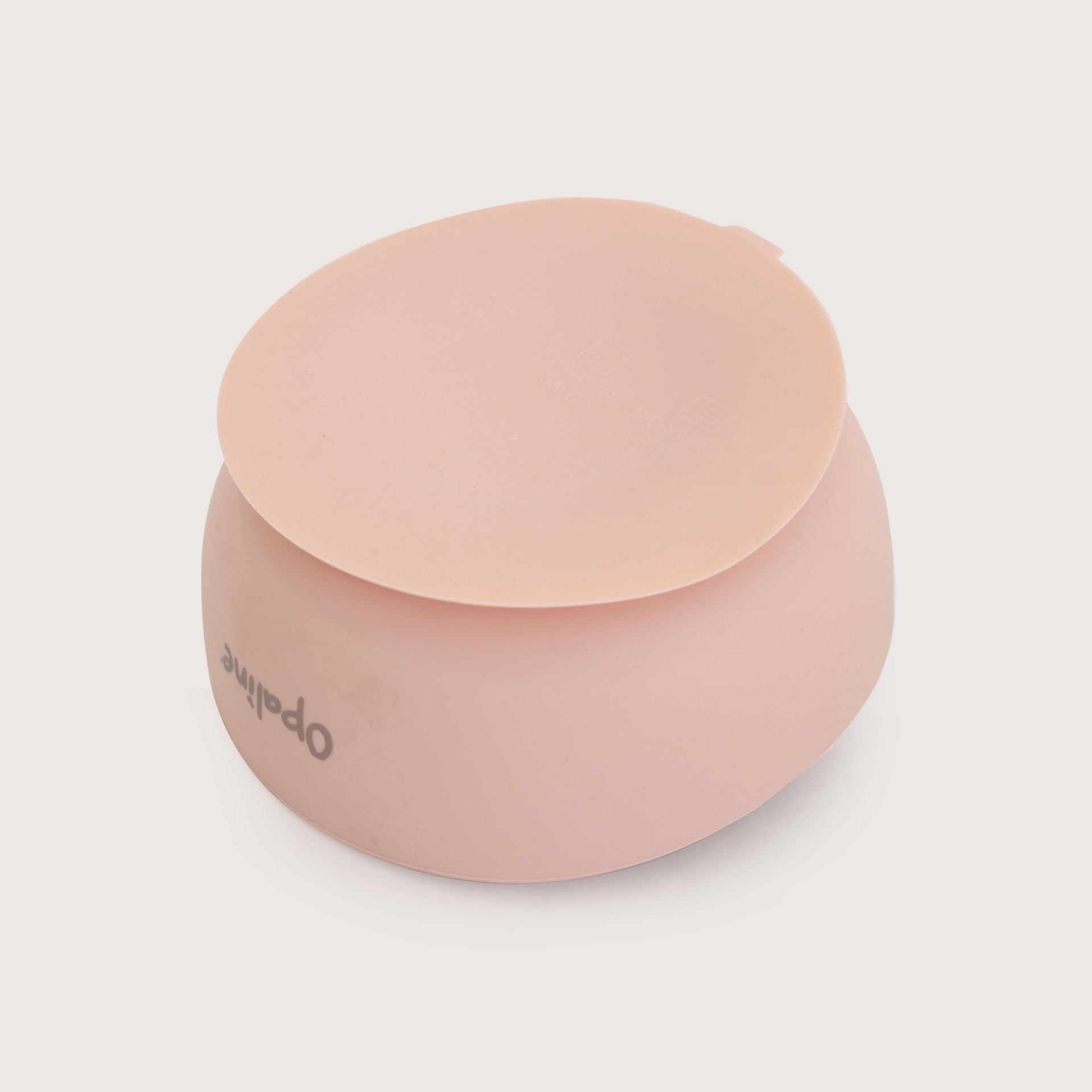 Set Bowl Con Cubiertos Silicona Rosado