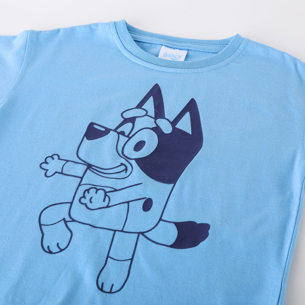 Polera M/C Toddlero Outline Bluey - Buva Family