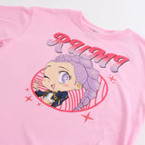 POLERA MC NIÑA GUERRERAS ROSADO KPOP DEMON HUNTERS