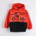 Poleron Cerrado Gorro Toddlero Bicolor Cars - Buva Family