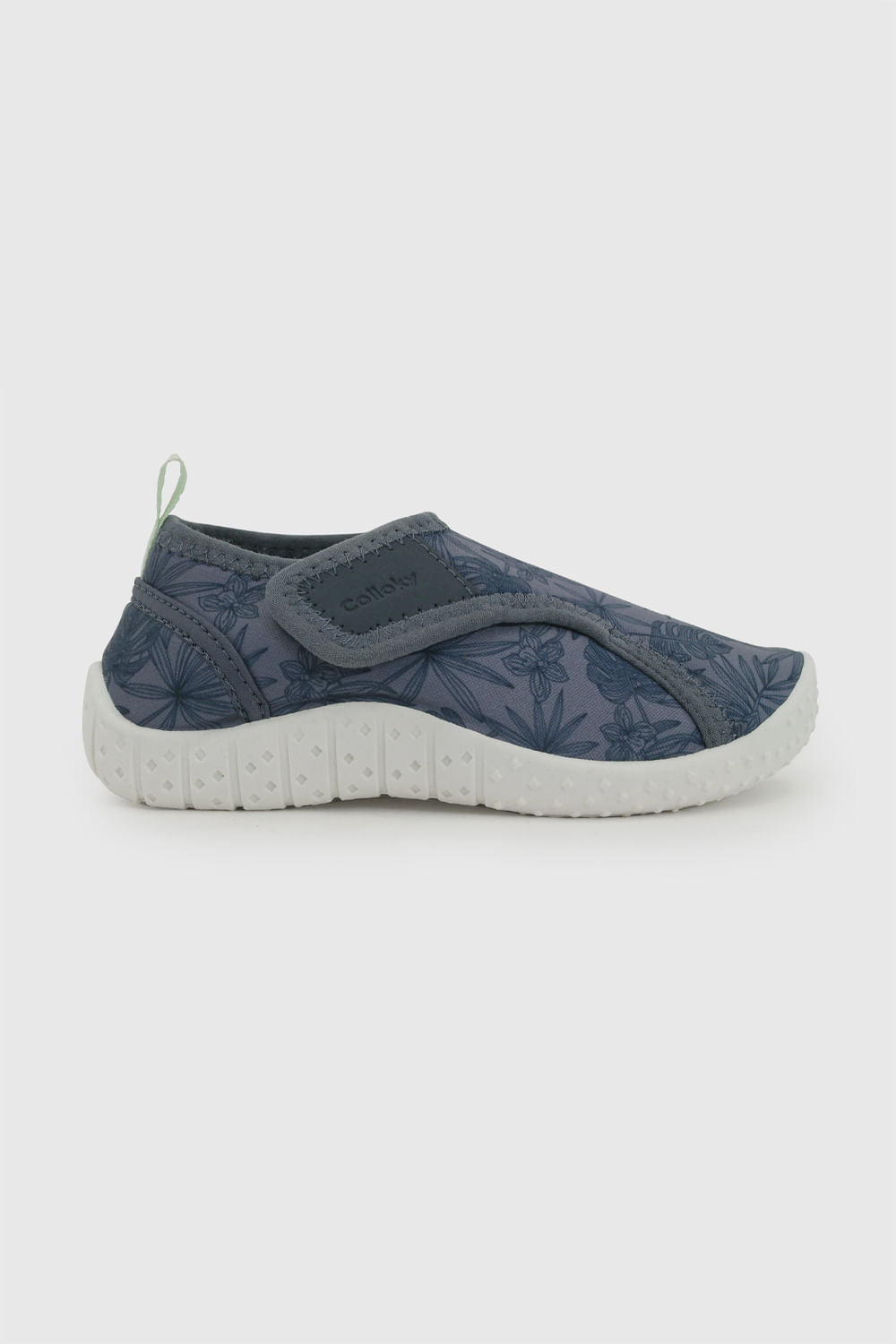 Aqua Sock de Niño Velcro Grueso Azul