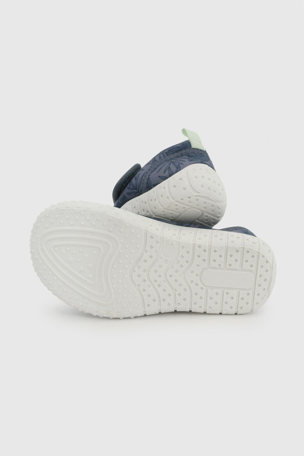 Aqua Sock de Niño Velcro Grueso Azul