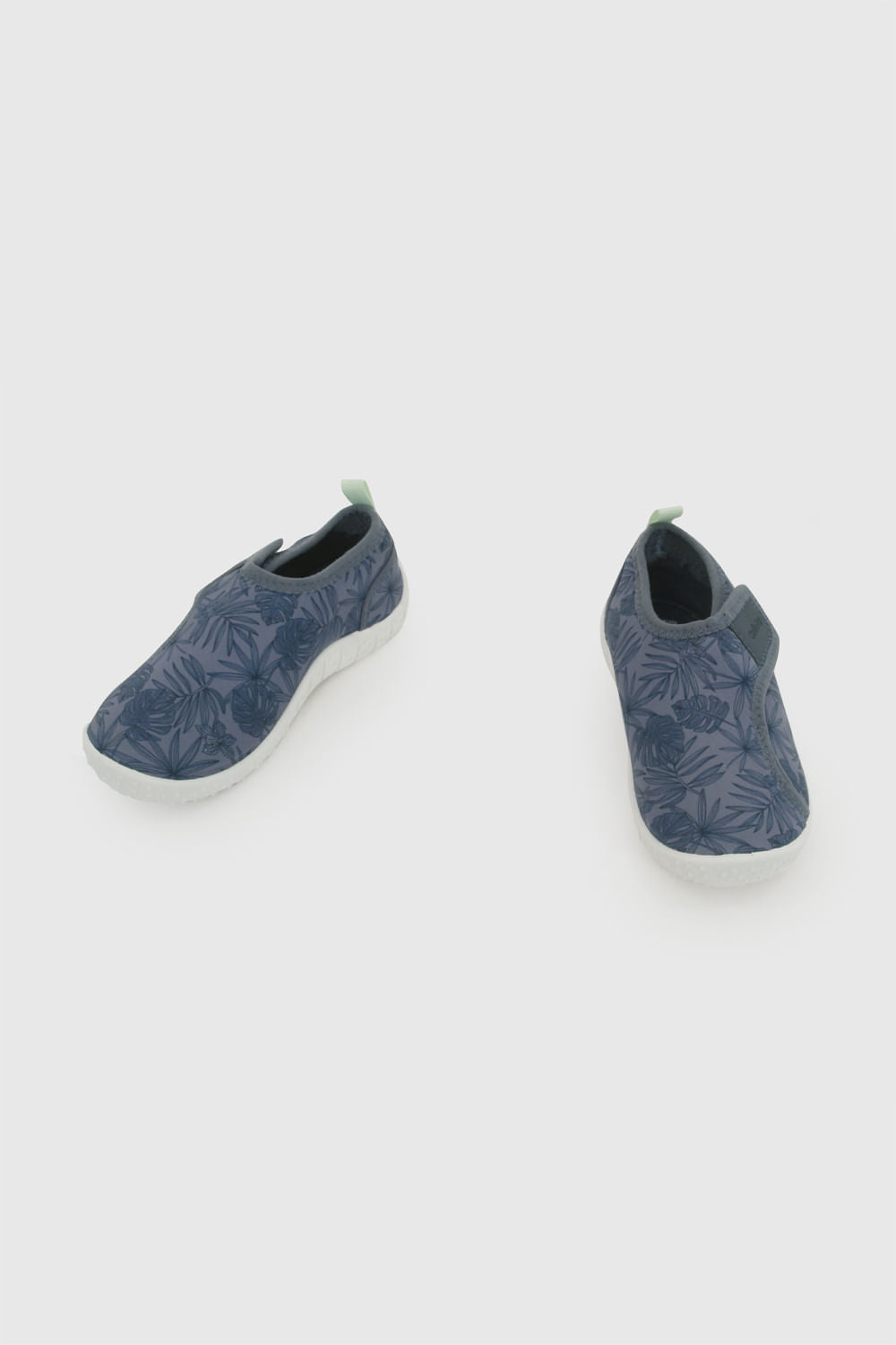 Aqua Sock de Niño Velcro Grueso Azul