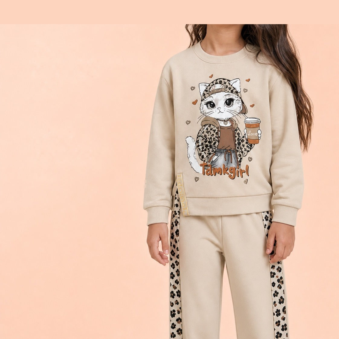 BUZO 2P M/L BEBA GATA TDMK GIRL