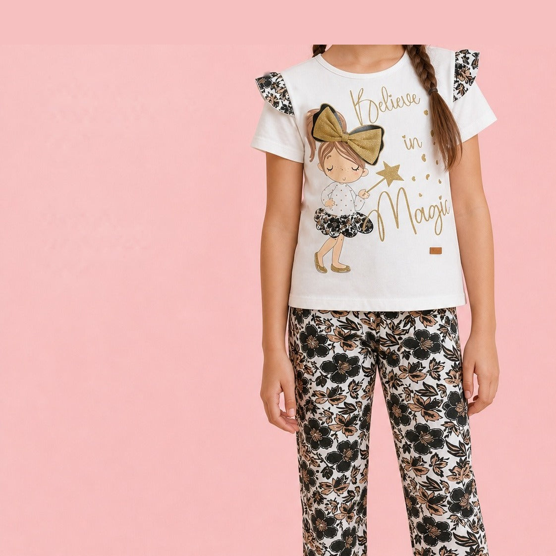 CONJUNTO 2P M/C BEBA BELIEVE IN MAGIC